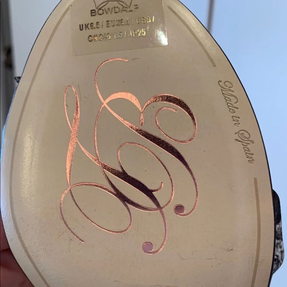 Ted Baker London Black Floral Heels - Picture 5 of 6